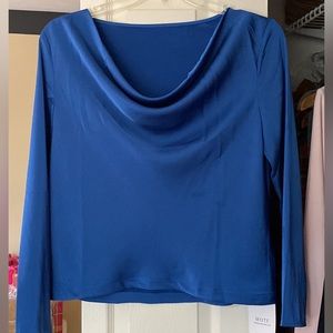 MOTF Elegant Blue Blouse Size M